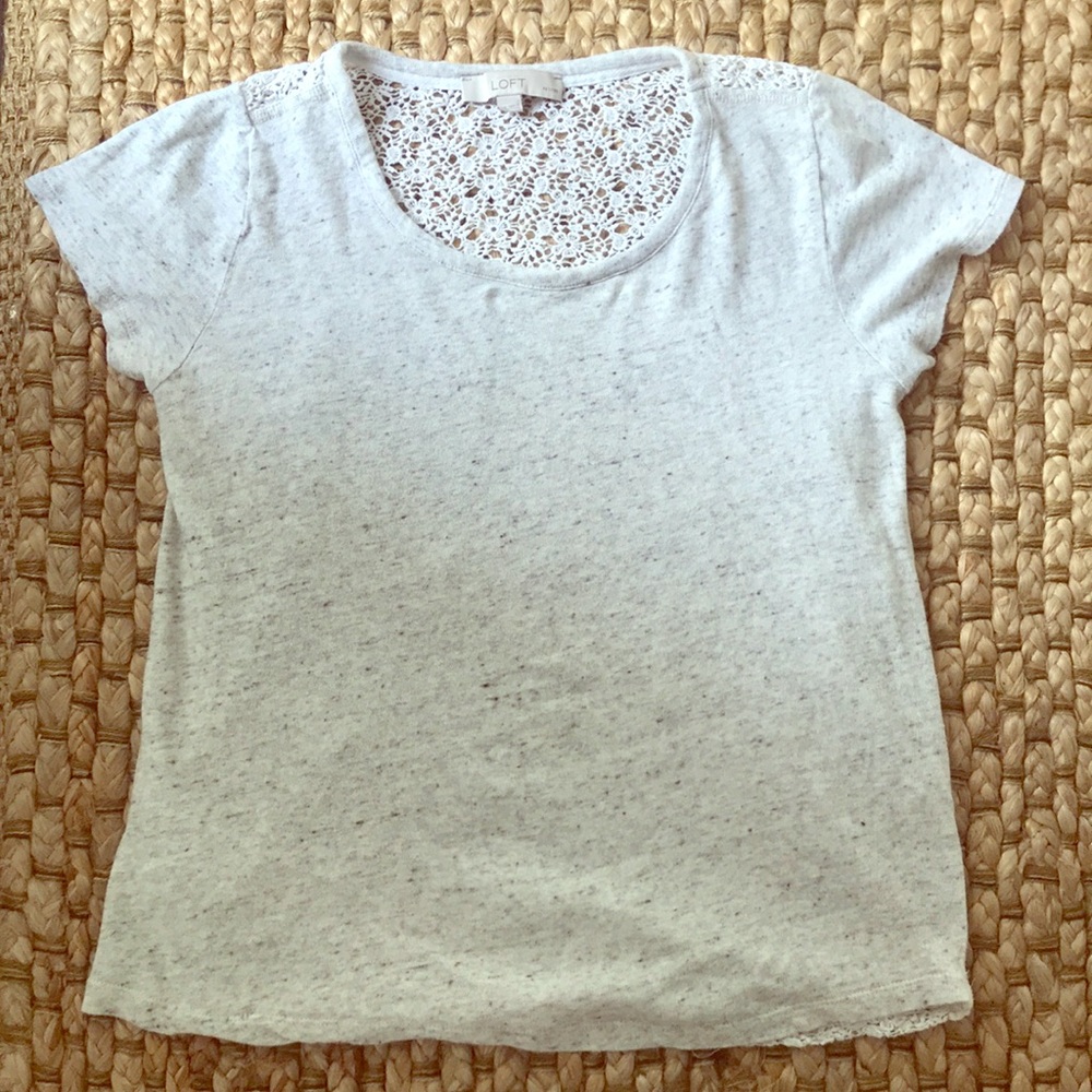 Loft Tee with lace back detail